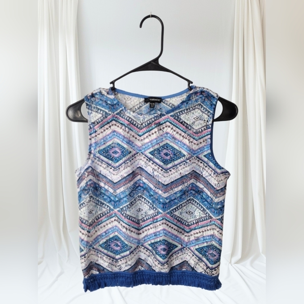 Girls Jordache Aztec Style Sleeveless Top XL